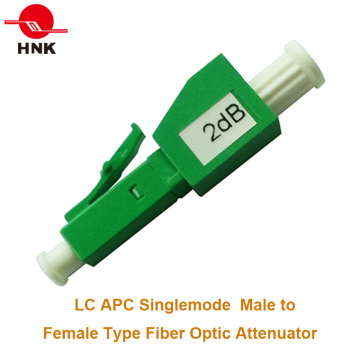 LC / APC Singlemode Stecker auf Buchse Typ Fiber Optic Dämpfungsglied